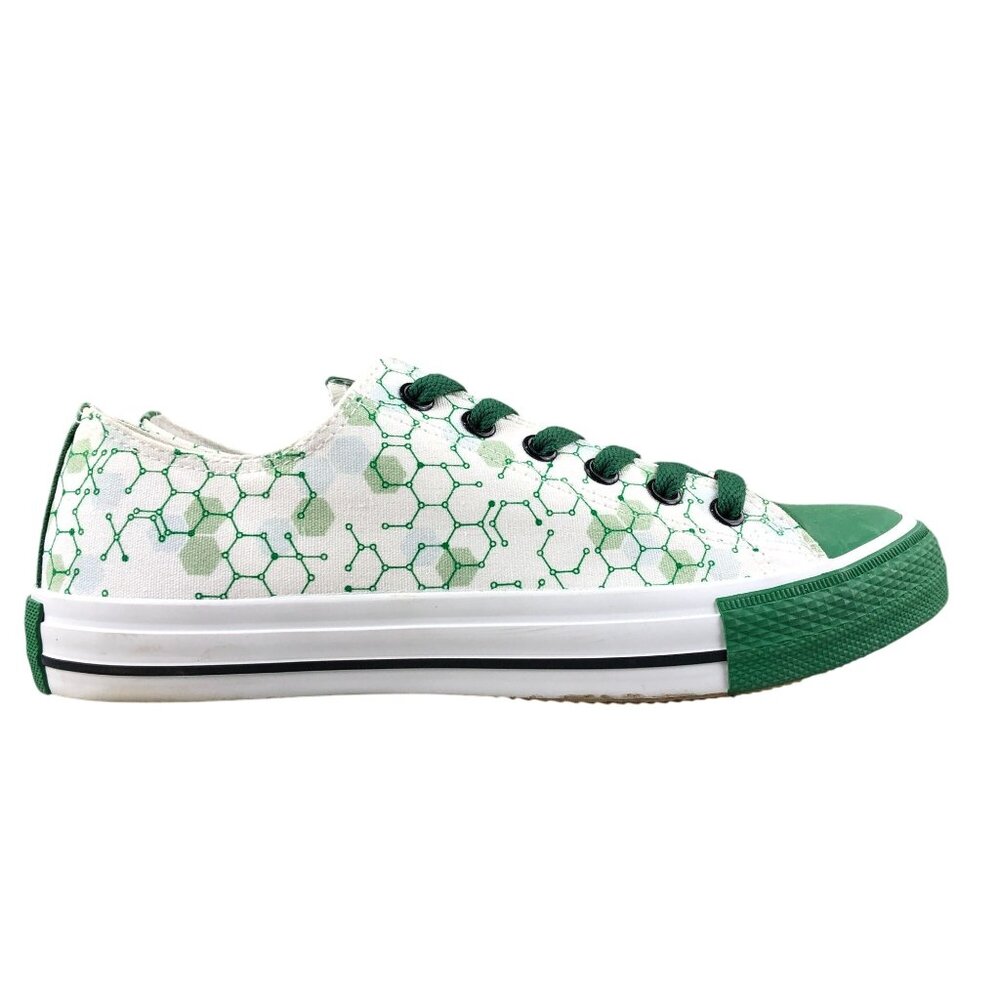Seagen Women's Size 8 Green White 25 Anniversary Lace-Up Casual Sneakers Shoes